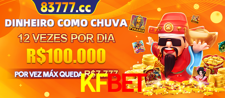 Banner do programa de recompensas Recomende para amigos do KFBET, detalhando os bônus por convidar amigos, com prêmios que chegam a R$288.888.
